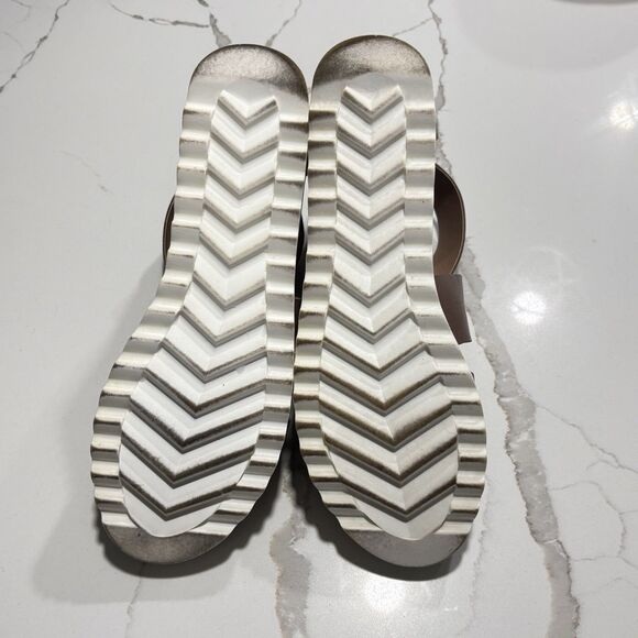 Steven By Steve Madden Keanna Cross Straps Taupe Platform Wedge Sandals Size 10 - Picture 9 of 15